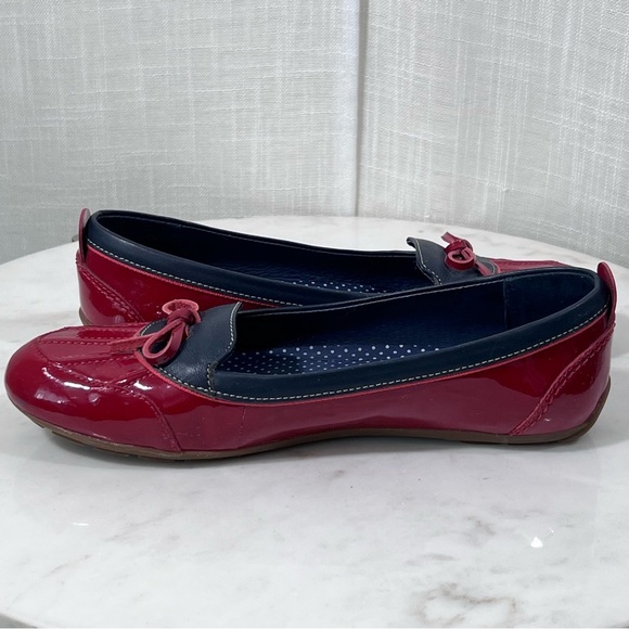 L.L. Bean Coastal Skimmer Flats Red Blue Size 6 - Picture 11 of 13